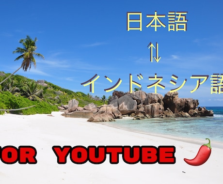 Youtube動画　インドネシア語字幕へ翻訳します 《ハイレベル翻訳》【ネイティヴの字幕翻訳提供サービス】 イメージ1