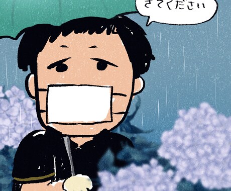 簡単な似顔絵、ミニキャライラストかきます 挿絵等に利用できます。2頭身〜4頭身になります イメージ2
