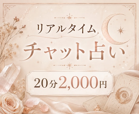 タロットで今のあなたに必要なメッセージを探ります 20分間リアルタイムチャットで。なんでもお話しください。 イメージ1