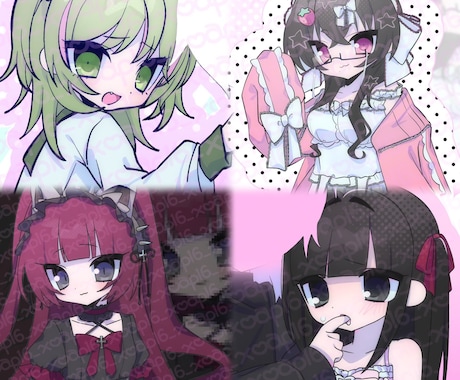 ふわふわかわいい等身イラストお描きします 動画やサムネイルなどにピッタリ イメージ1
