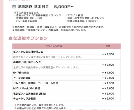 音大作曲科卒がどんな曲でもピアノ楽譜作成します 耳コピ、アレンジなど、あなただけのピアノ楽譜をお作りします♪ イメージ2