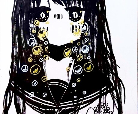 ネットアイコンや、似顔絵描きます モノクロの線画、筆ペンのアイコンが欲しい人へ！ イメージ2
