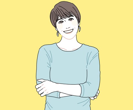 シンプル似顔絵お描きします お写真を元におしゃれなイラストを作成します イメージ2