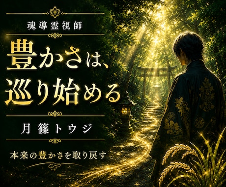 金運鑑定｜本来の豊かさの流れを魂から読み解きます 豊かさが巡らない本当の理由と金運の流れを魂から読み解く イメージ2