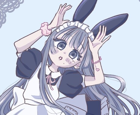 ふんわりかわいい女の子描きます グッズ作成などへ　リボンとフリルがポイント！ イメージ2