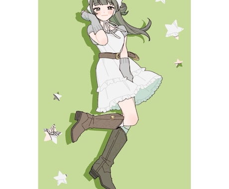 シンプルな全身イラストを描きます 今だけ3000円★ファッションイラストにおすすめ！ イメージ1