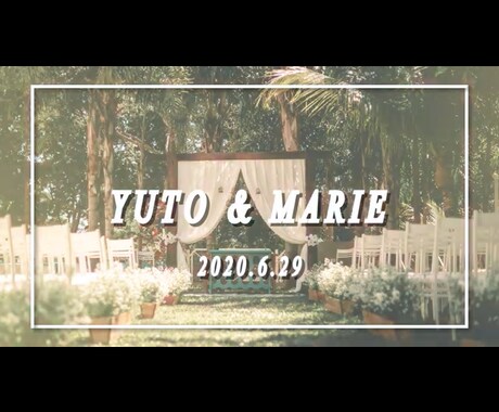 おしゃれな結婚式プロフィールムービーを作成します ゲスト魅了/迅速な対応/カスタマイズ イメージ1