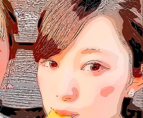 スマホで撮った写真をイラストにします スマホ写真をイラスト調にします。アイコンにどうぞ♪ イメージ1