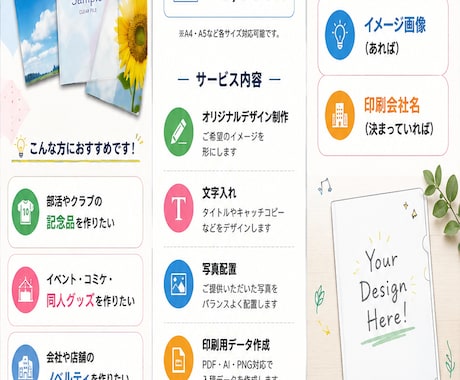 あなたにあったクリアファイルを作成します イメージ1