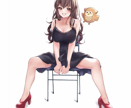オリキャラを描きます バストアップ〜全身まで、華やかなタッチで描きます イメージ1