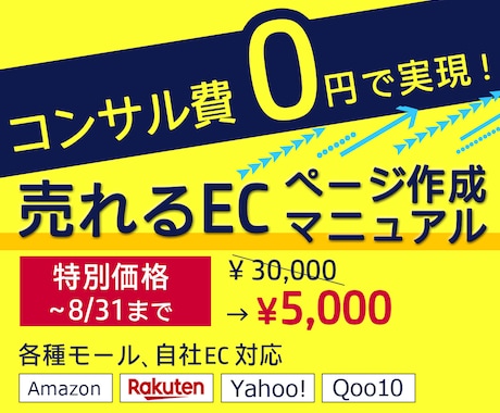 EC(モール/自社)売上UPの具体的手法を教えます 企業様に行うコンサルレクチャー約3回分の内容を凝縮した教材 イメージ1