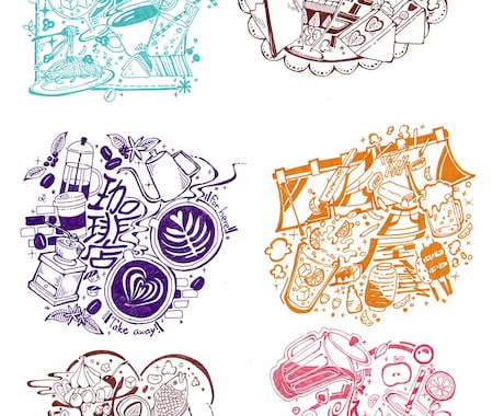 ボールペン画描きます テーマやモチーフに沿って一色ボールペンで