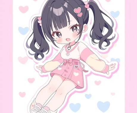 可愛い女の子のイラストを提供します イメージ1