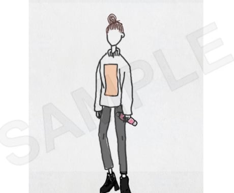 商用可 あなたの好みのファッションの絵を描きます このStyleが好きで絵にしたい！写真をもとにお書きします！ イメージ2