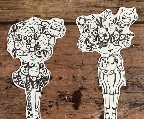 アナログペン画で温もりのある絵を描きます あなただけの個性あるオリジナルキャラクターが必要な方へ イメージ2