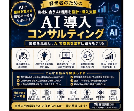 AIで業務を効率化！自社に合うAI活用を設計します イメージ1