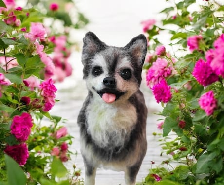 大切な愛犬さんをお作りします 世界にたった一つ♡うちのコ羊毛フェルト♡ イメージ1