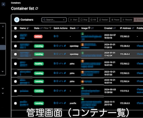 VPSに管理画面付きDocker環境を構築します コマンド不要でブラウザ上から管理可能なDocker環境 イメージ2