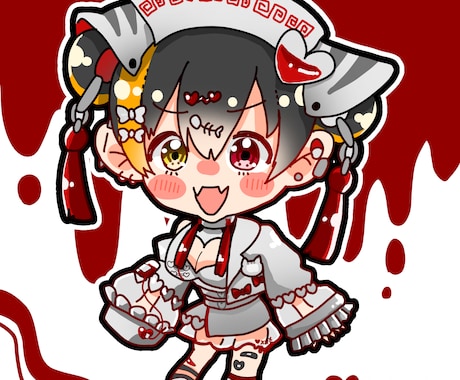 ミニキャラ、SD描きます キラキラした可愛い絵を描きます イメージ1