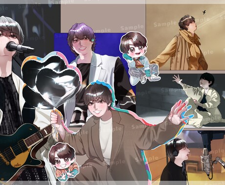 商用利用OK❕アイコン､ヘッダー等身お描きします あなただけのイラストをお届けいたします❕ イメージ2