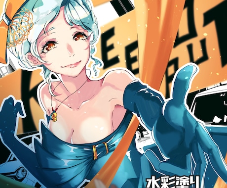 複数人OK・キャラデザOK・イラスト描きます 目に留まる色彩・構図で描きます！ イメージ2