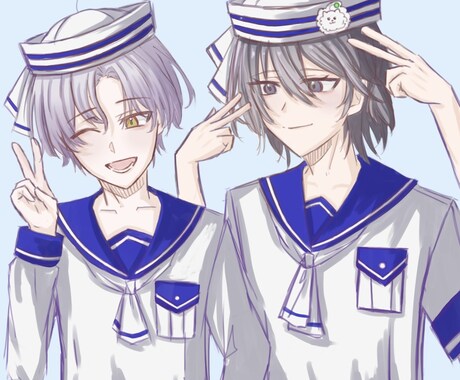 アイコン用TRPG用お受けいたします アイコン用、TRPG用、上半身のイラストご依頼 イメージ2