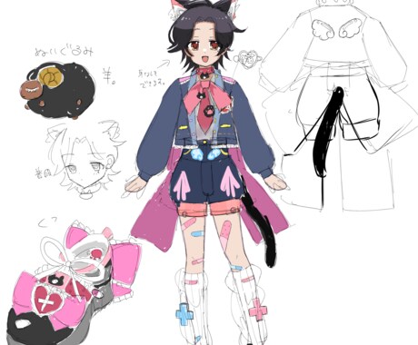 Vtuber用オールインワンパッケージお作りします 配信に必要なもの一括製作！Live2dモデリング・イラスト イメージ2