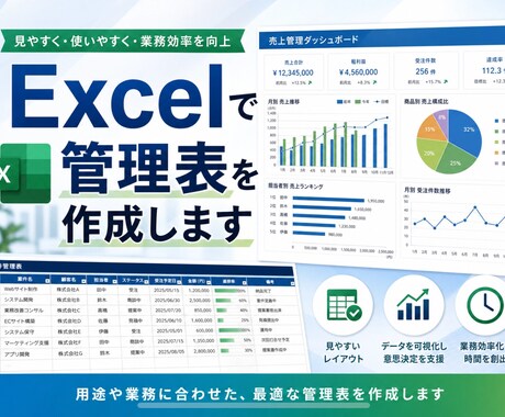 スプレッドシートで管理表作成します 業務効率化を意識して作成(リフォーム業界経験あり) イメージ2