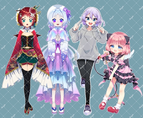アイコン、立ち絵、グッズ用イラスト描きます 可愛いから格好いいまで！ご希望に全力でお応えします！ イメージ2