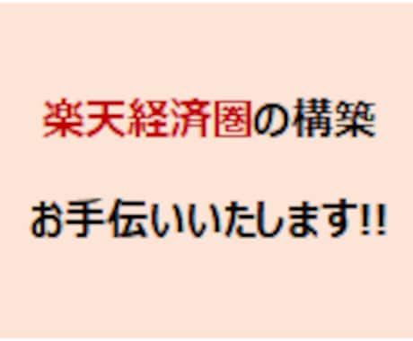楽天経済圏の環境構築をお手伝いいたします 楽天経済圏に入ってお得に生活しましょう！ イメージ1