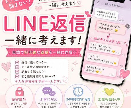 あなたにあった文章を丁寧に作成します 気になる人へのLINE返信、一緒に考えます イメージ2