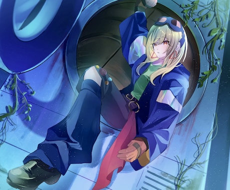 雰囲気重視！バチバチに映える⚡️一枚絵制作します VTuber様、配信者様向け！サムネ･一枚絵・グッズ対応！ イメージ2