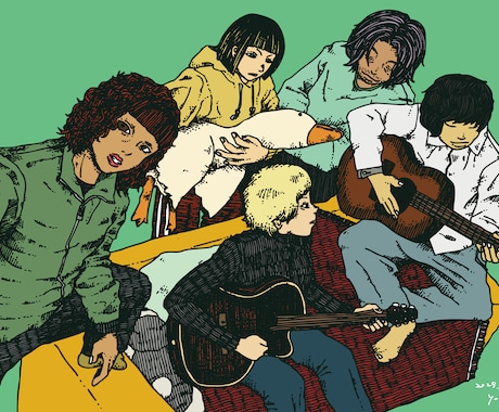 商用可！⭐︎おしゃれで絵力のあるイラストを描きます グッと目を引くインパクトと、手描きならではの温もりを！ イメージ1