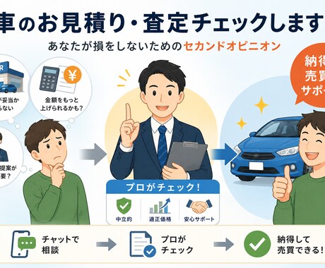 現役プロが判定！車のお見積り・査定チェックします 騙されたくない方へ！営業の本音で損させないアドバイスを提案 イメージ1