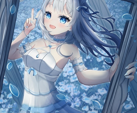 ご希望に沿ったイラストお描きします アイコン用、立ち絵、一枚絵、サムネイラストなどに是非！ イメージ2