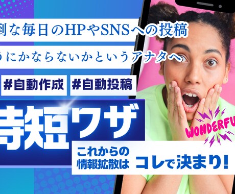 AIでブログやSNSへの投稿の手間をゼロにします キーワード設定だけでAIが記事作成投稿！SNS拡散にも対応！ イメージ2