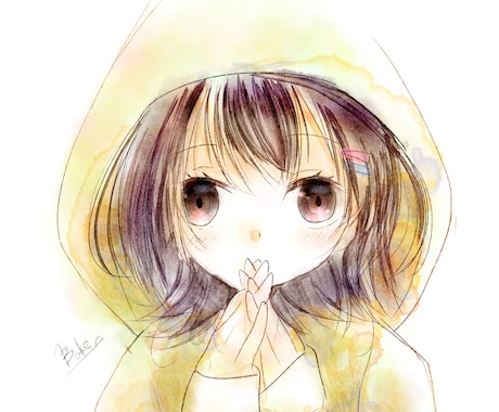 儚い水彩風アイコンお描きします 画用紙に描いたような柔らかいアイコンは如何ですか？ イメージ2