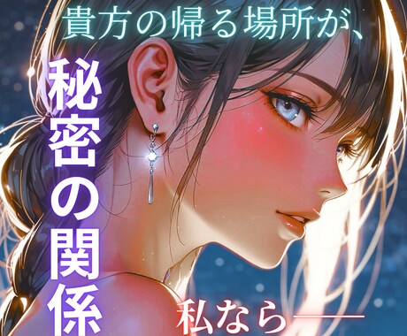 秘密の関係…貴方の想いに寄り添う鑑定をします 「誰にも言えない恋がある。今、あなたの想いに寄り添います。」 イメージ1