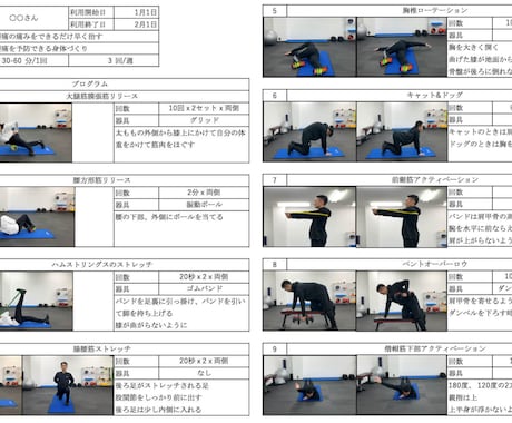 トレーニングメニュー作成＆1ヶ月間サポートします トレーナーにいつでも相談できる、丁寧な運動指導を求めの方に イメージ2