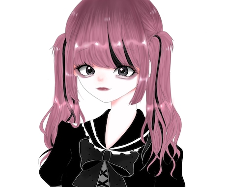 量産型メンヘラ地雷系女子のアイコンイラスト描きます 世界で唯一無二のアイコン!!! イメージ2