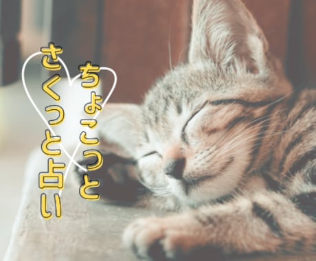 ちょこっと知りたいことをさくっと占います 短めに知りたいことだけをピンポイントで。 イメージ1