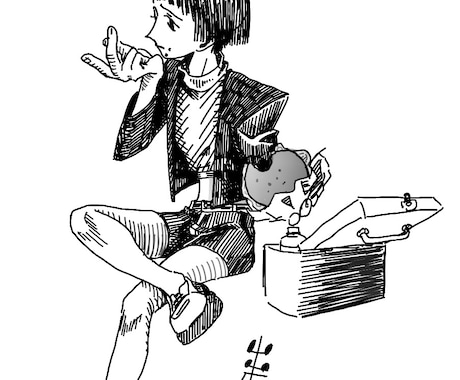シンプルでかっこいい・おしゃれなイラストを描きます 一枚絵から動画のサムネイルや差分まで。 イメージ2