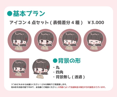 ブログ＆インスタで映える★吹き出しアイコン描きます 最安値￥3000！もちもちのほっぺが可愛い♪ イメージ2