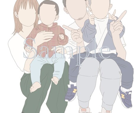 おしゃれな似顔絵アイコン描きます 写真を模写してアイコンを制作します！待ち受け画面にも◎！ イメージ2