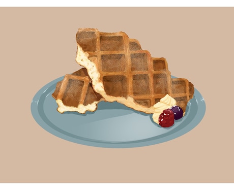食べ物のイラスト描きます カフェメニューにぴったり！温かみのあるイラスト描きます イメージ2