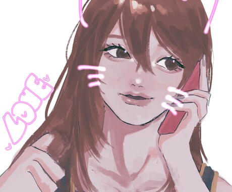 SNSアイコン描きます SNS等で自由に使える女の子のイラストお描きします！！ イメージ2