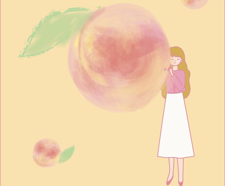 シンプルでかわいい女の子のイラスト描きます お気に入りのお洋服を着た女の子描きます。 イメージ2