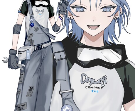 TRPG、配信などに使える立ち絵をお描きします 流行りにのれるお洒落なキャラクターデザイン、立ち絵を描きます イメージ1