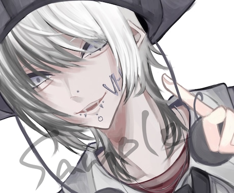 人物イラストを描きます かっこいい系の厚塗りの人物イラスト イメージ1