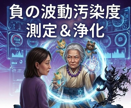 16：他の鑑定による負の波動を測定し浄化除去します 過去に受けた鑑定での負の影響度・エーテルコードを数値化し除去 イメージ1